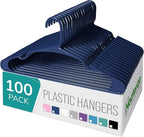 NEATERIZE Clothes Hangers Plastic 100 Pack by Neaterize