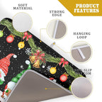 Merry Christmas Dish Drying Mat Black Gnomes Dish Drainer Mats 18x24 Inch - Image 4