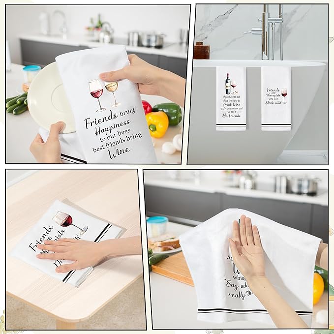 GROBRO7 Funny Wine Hand Towel - Image 7