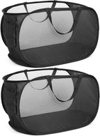Durable Collapsible Laundry Baskets, Mesh Pop Up Laundry Hamper by Bemkoo