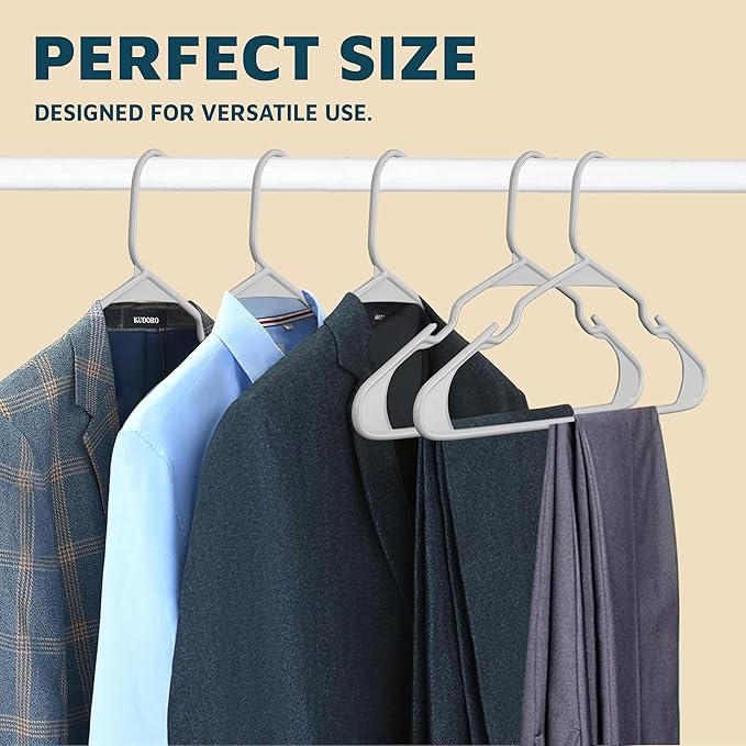 Lifemaster Plastic Clothes Hangers – Heavy Duty Hanger Set, - Image 10