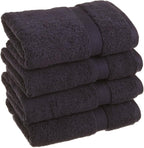 SUPERIOR Egyptian Cotton Pile Hand Towel Set of 4, Ultra Soft Luxury Towels by SUPERIOR