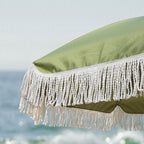 AMMSUN 7ft Patio Umbrella with Fringe Outdoor Tassel Umbrella UPF50+ Premium Steel Pole and Ribs Push Button Tilt, Sage Green - Image 3