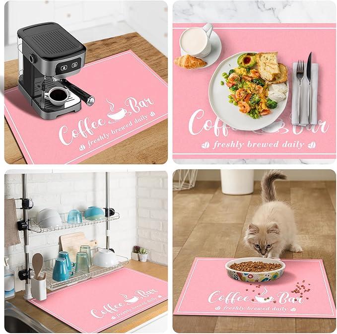 Absorbent Coffee Mat, Fashion Dish Drying Mat - Image 6