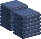 Homaxy 100% Cotton Terry Kitchen Towels, Checkered Designed, Soft and Super by Homaxy