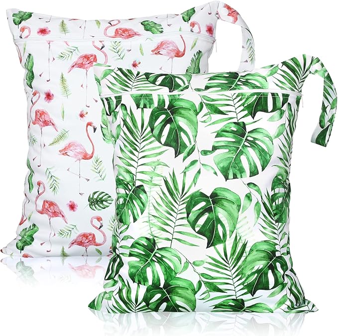 Shappy 2 Pcs Large Travel Laundry Bag Washable Waterproof Wet Dry Large Dirty by Shappy
