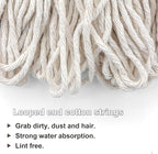 Cotton String Screw on Mop Replacement Head Compatible - Image 2