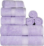 SUPERIOR Egyptian Cotton Pile 8 Piece Towel Set, Includes 2 Bath, 2 Hand - Image 4