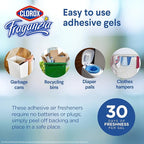 Clorox Fraganzia Stick-On Gel Fresheners, Island Escape Trash Can Deodorizer Up - Image 5