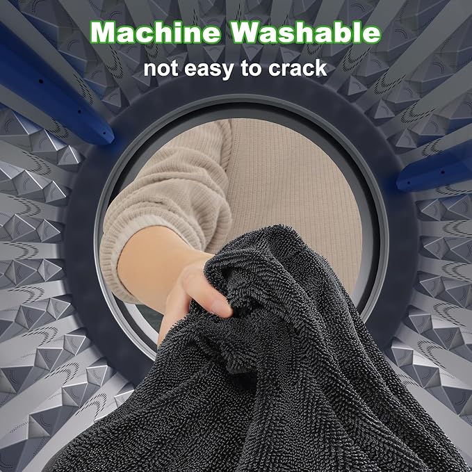 JOYMOOP Microfiber Towels for Cars, 2 Pack 35.4" x 23.6" Car Drying Towel - Image 7