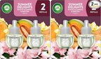 Air Wick Plug in Scented Oil Refill, 2 ct, Summer Delights, Air Freshener by AirWick