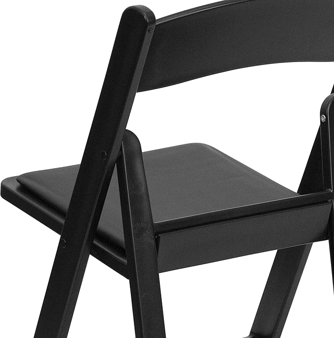 Flash Furniture Hercules Series Folding Chair - Black Resin - 2 Pack 800LB Weight Capacity Comfortable Event Chair - Light Weight Folding Chair - Image 14