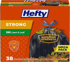 Hefty Strong Lawn & Leaf Trash Bags, 39 Gallon by Hefty