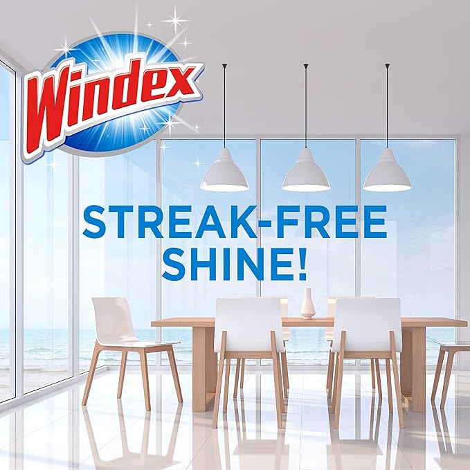 Windex Wipes Glass Cleaning, Pre-Moistened Glass and Surface Wipes to Clean - Image 2