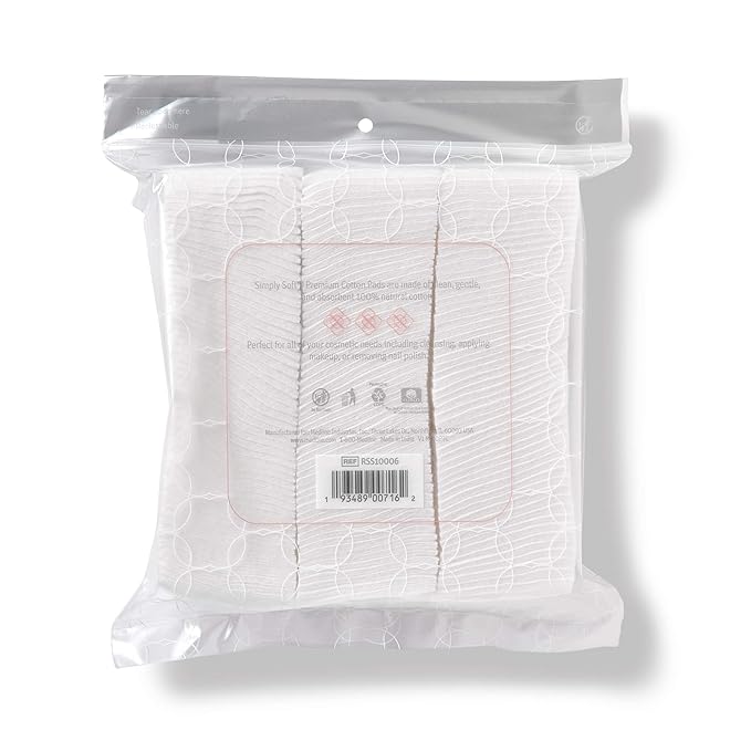 Simply Soft Premium Cotton Pads, 100% Natural and Lint-Free Cotton, - Image 3
