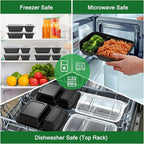 50 Pack 28 oz Meal Prep Containers Reusable - Image 5
