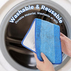 8-Pack Microfiber Cleaning Pads, 18-Inch Microfiber Mop Pads Compatible - Image 4