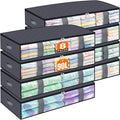 Under Bed Storage Containers, 8 Pack Blanket Storage Bags, Collapsible Storage by Unknown