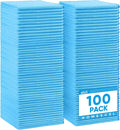 HOMEXCEL Blue Microfiber Cleaning Cloth 100 Pack, Microfiber Towel by HOMEXCEL