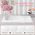 Stone Drying Mat for Kitchen Counter-Super Absorbent PU Dish Drying Mat - Image 2