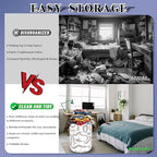 Personalize Baseball Laundry Basket Oxford Cloth Foldable Funny Laundry Hamper - Image 7