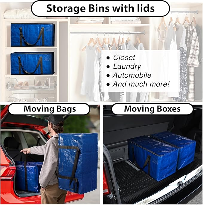 ClearSpace Heavy Duty Moving Bags or Storage Bag – Large Moving Boxes - Image 2