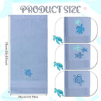 3 Pack Sea Turtle Coastal Hand Towels - Image 3