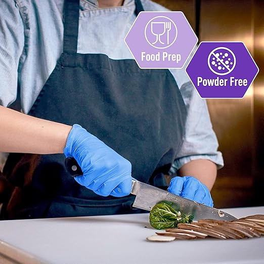MED PRIDE Nitrile/Vinyl Blend Exam Gloves, Powder-Free, Latex-Free, Disposable - Image 4