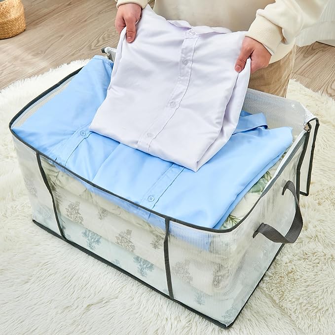 80L Clear Large Storage Bag, Clothes Storage Containers - Image 5