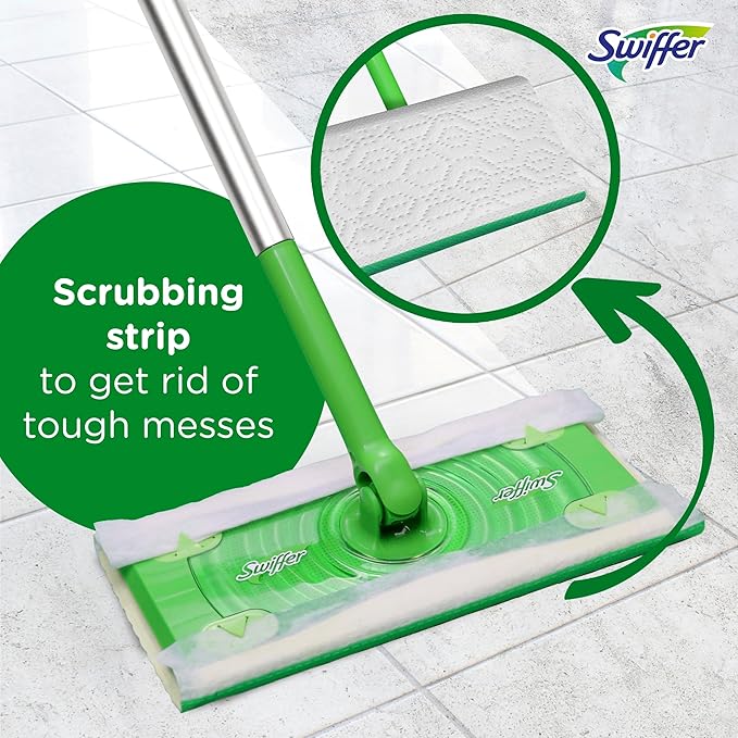 Swiffer Sweep + Mop, Wet Pads Refill, Floor Cleaner - Image 4
