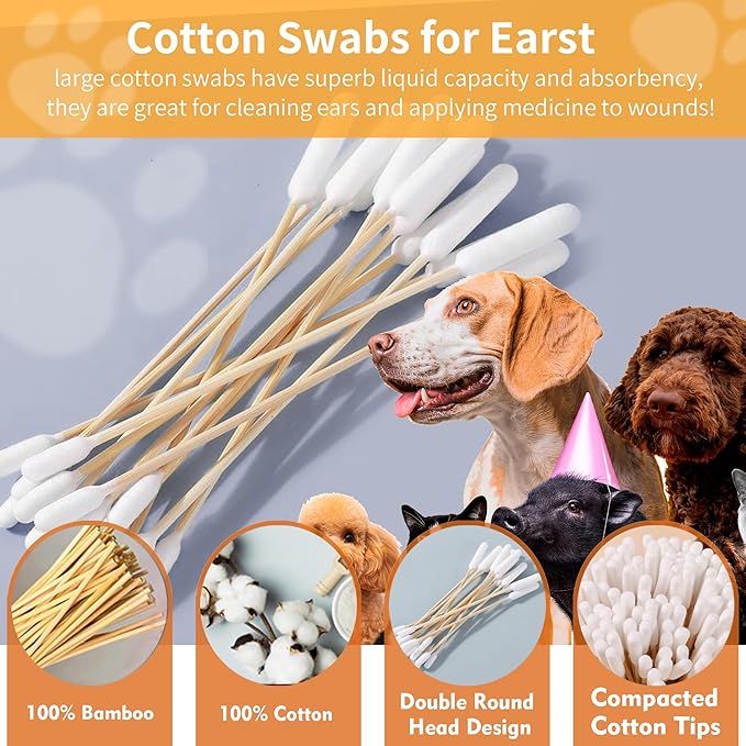 100 PCS 6 Inch Long Cotton Swabs in Box - Image 7