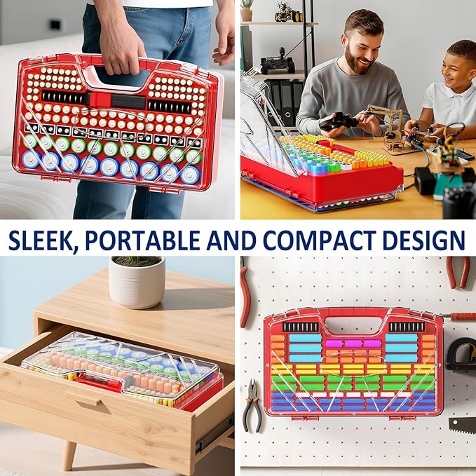 Battery Organizer Storage Holder Box Case - Image 7