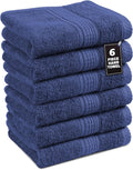 LANE LINEN Hand Towels for Bathroom Set, 6 Piece 100% Cotton Super Absorbent by LaneLinen