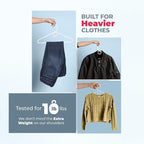 Neaties Heavy Duty Clothes Hangers 100+ Pack – Made in The USA – 8lb Capacity - Image 5