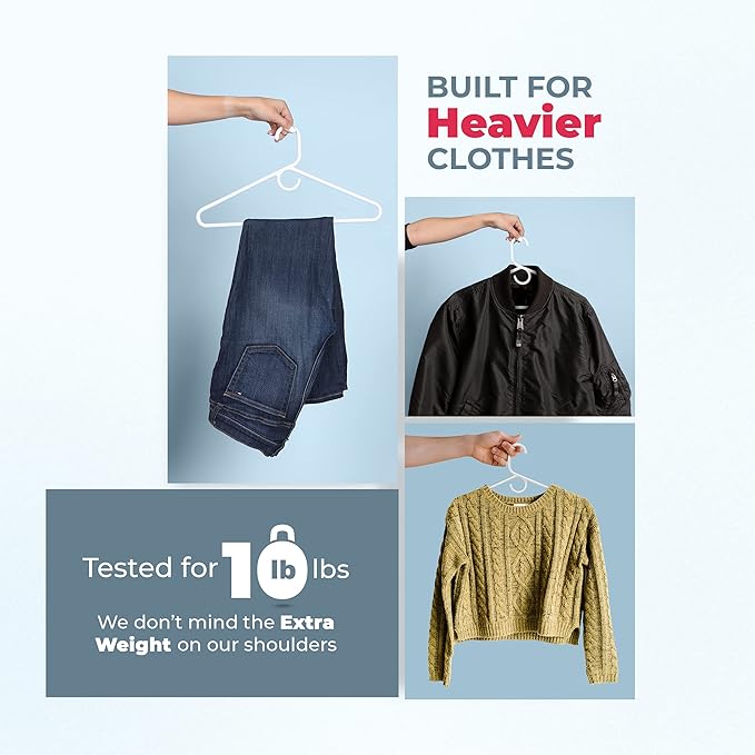 Neaties Heavy Duty Clothes Hangers 6 Pack – Made in The USA – 8lb Capacity - Image 5