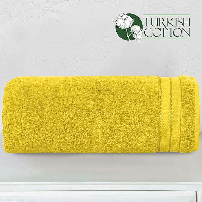 Elegant Comfort Three Line Popcorn Extra Large Luxury Bath Towel - Image 3