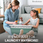 BROOKSTONE 11 GALLON XL 24" Collapsible Laundry Basket & Clothes Hamper - Image 5