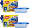 Glad GladWare Entrée Food Storage Containers, Medium Square by GladTrashFoodStorage