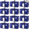 TAILI 12 Pack Dark Blue Extra Large Moving Bags, Heavy Duty Totes by TAILI