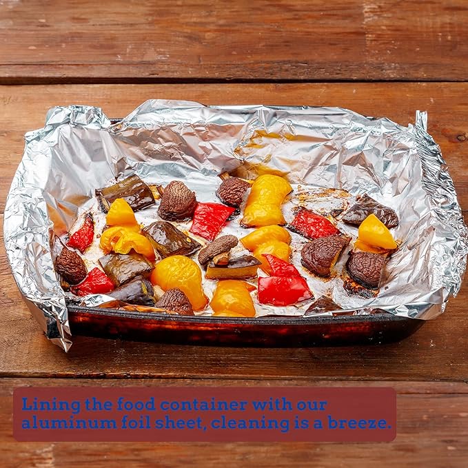 Aluminum Foil Sheets, 500 Sheets, 12 x 12inch/sheet, Precut Aluminum Foil Wraps - Image 4