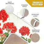 Spring Dish Drying Mat for Kitchen Counter Geranium Summer Floral Seasonal - Image 4
