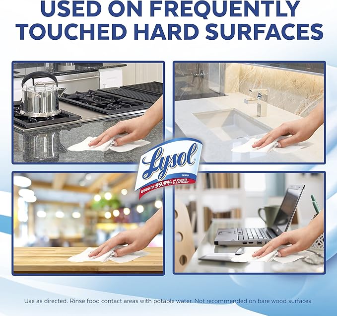 Lysol Disinfectant Wipes, Dorm Room Essentials, - Image 4