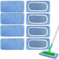 8 Pack Reusable Microfiber Mop Pads Compatible by AmaVins