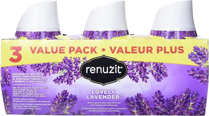 Renuzit Lavender Gel Air Freshener - 7oz/3ct - Image 2