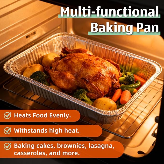9x13 Inch Disposable Aluminum Foil Pans - Image 7
