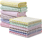 Homaxy Kitchen Towels and Dishcloths Set, 16 x 25 and 12 x 12 Inches, Super by Homaxy