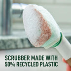 Scotch-Brite Greener Clean Non-Scratch Dishwand Refill, 14 Dish Wand Sponge - Image 4