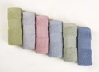 Cleanbear Pure Cotton Wash Cloths Face Cloths, 6 Colors per Set, 13 x 13 Inches by Cleanbear
