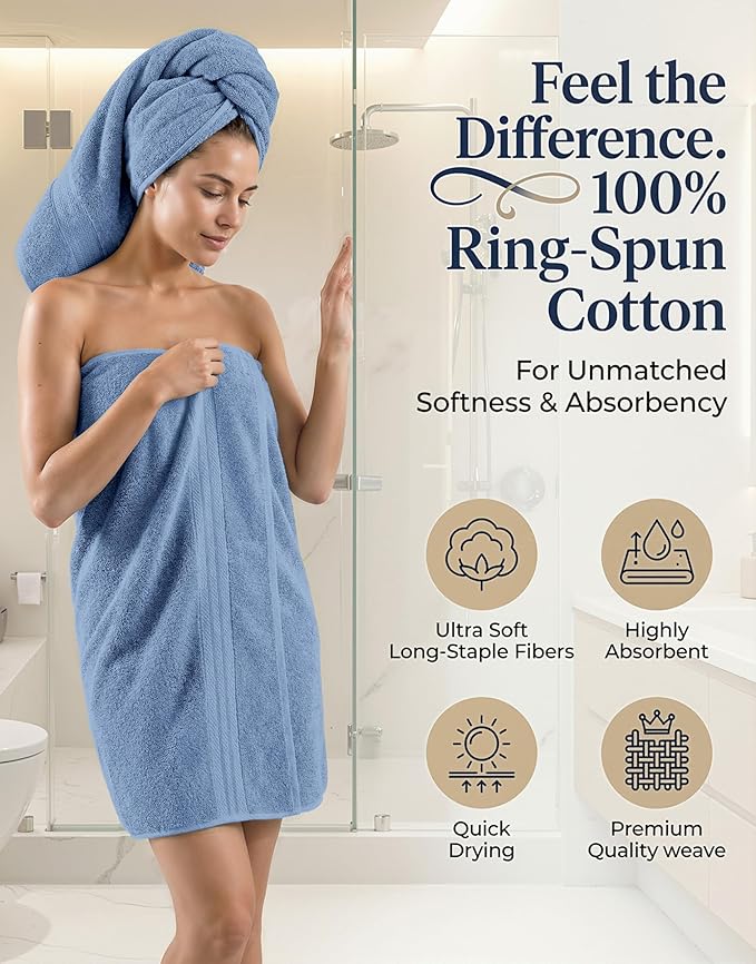 Lane Linen Bath Towel Set - Image 2