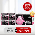 Nitrile Exam Gloves, 4 Mil, Cherry Blossom, Food Safe Gloves Disposable Latex - Image 2